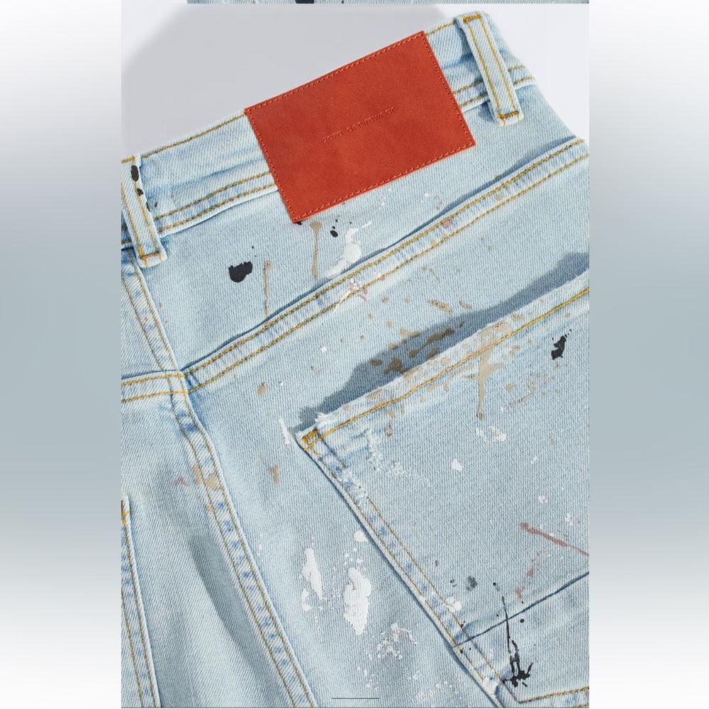 ZARA RIPPED SLIM JEANS - Picture 8 of 8